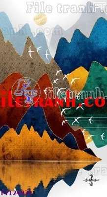 File in ấn File tranh bộ hiện đại FT124870 chuyên nghiệp