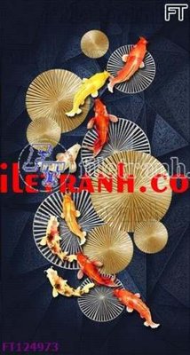 File tranh File tranh bộ hiện đại FT124973 (bản gốc) in lụa 3D