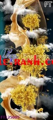 File tranh ảnh gốc File tranh bộ hiện đại FT125005 dùng cho in khổ lớn