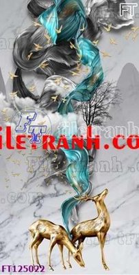 Ảnh gốc file in lụa File tranh bộ hiện đại FT125022 chi tiết