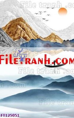 File ảnh File tranh bộ hiện đại FT125051 (gốc) cho trang trí nội thất