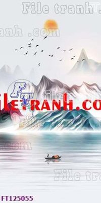 File gốc File tranh bộ hiện đại FT125055 (in tráng gương) sang trọng