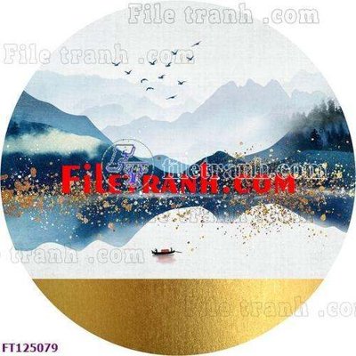 File in trần File tranh bộ hiện đại FT125079 (bản gốc) đại dương