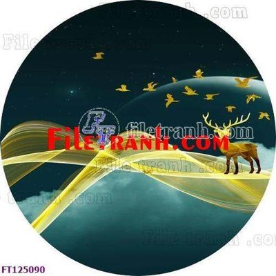 File tranh in tráng gương File tranh bộ hiện đại FT125090 (siêu nét)