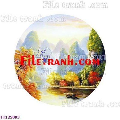 File tranh File tranh bộ hiện đại FT125093 (file gốc) chủ đề phong thủy