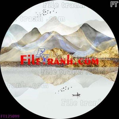 File gốc File tranh bộ hiện đại FT125099 (in 3D) cho trang trí
