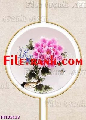 File in trần File tranh bộ hiện đại FT125132 (file gốc) phong thủy