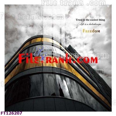 File in trần File tranh bộ hiện đại FT126207 (bản gốc) mây trời
