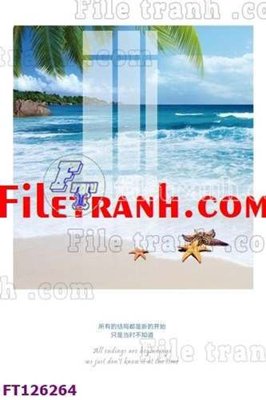 File in trần File tranh bộ hiện đại FT126264 (bản gốc) 5D