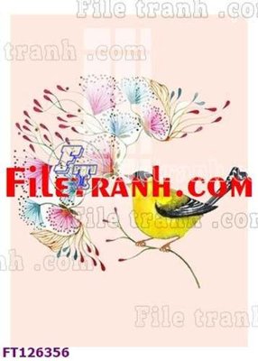 Hình ảnh file gốc in lụa File tranh bộ hiện đại FT126356