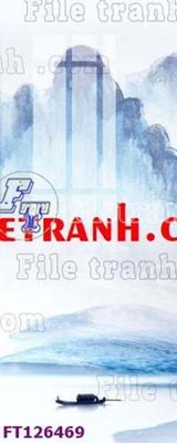 File in trần File tranh bộ hiện đại FT126469 (bản gốc) mây trời