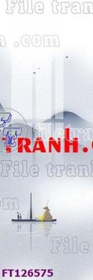 File in trần File tranh bộ hiện đại FT126575 (bản gốc 3D) sống động