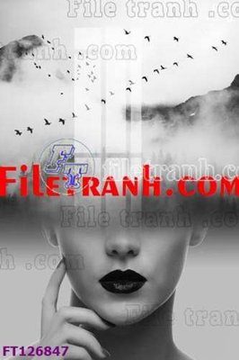 Download file gốc File tranh bộ hiện đại FT126847 (in mica) 3D