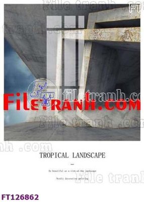 File gốc File tranh bộ hiện đại FT126862 (in 3D) nghệ thuật
