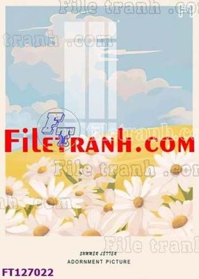 File gốc File tranh bộ hiện đại FT127022 (in lụa) trang trí tường