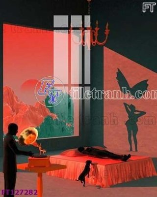 File in trần File tranh bộ hiện đại FT127282 (file gốc) hoa văn 3D