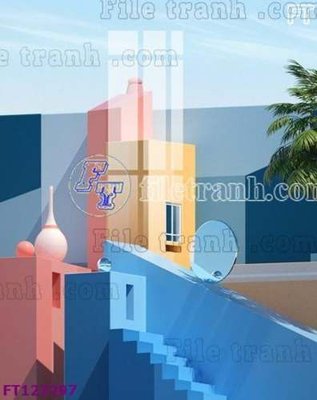 Download file File tranh bộ hiện đại FT127297 (gốc) in mica đèn LED