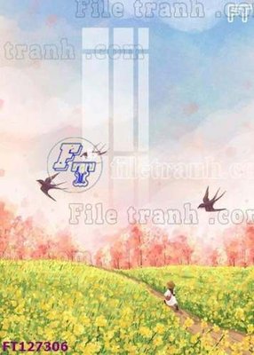 File tranh File tranh bộ hiện đại FT127306 (bản gốc) in lụa 3D