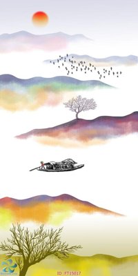 Download file gốc Tranh trang trí lối vào FT15017 (in mica) trong suốt