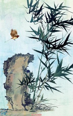 File gốc Tranh trang trí lối vào FT15020 (in ấn) màu sắc trung thực