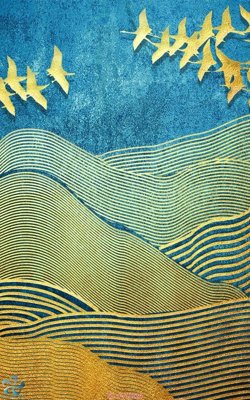 File gốc Tranh trang trí lối vào FT15120 (in lụa) họa tiết 3D