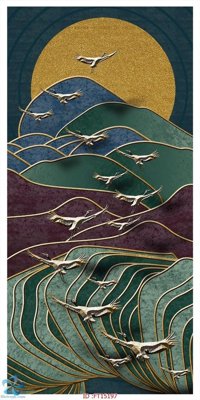 File PSD Tranh trang trí lối vào FT15197 (bản gốc) độ phân giải cao