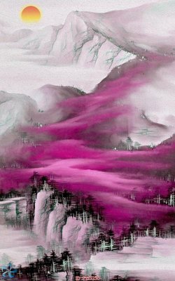 File tranh Tranh trang trí lối vào FT15230 (file gốc) chuẩn màu in