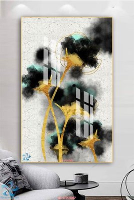 File gốc Tranh trang trí lối vào FT15287 (in tráng gương) hiện đại