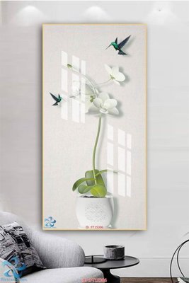 Ảnh gốc file in lụa Tranh trang trí lối vào FT15306 chi tiết