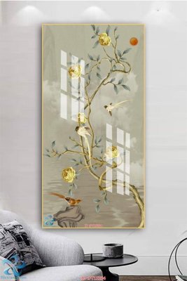 File in lụa Tranh trang trí lối vào FT15334 (phong cảnh) Tranh trang trí lối vào FT15334