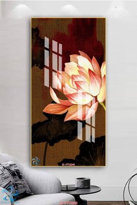 File tranh Tranh trang trí lối vào FT15340 (gốc) phong cách tối giản