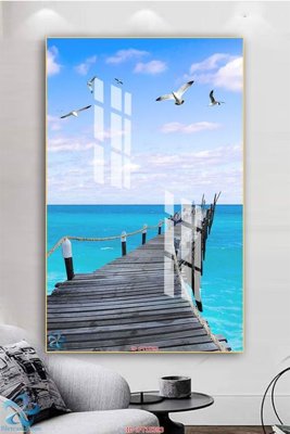 File in trần Tranh trang trí lối vào FT15393 (bản gốc) 5D