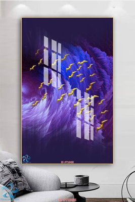 File tranh Tranh trang trí lối vào FT15435 (gốc) chủ đề thành phố