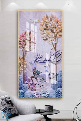 File tranh Tranh trang trí lối vào FT15526 (ảnh gốc) in trần nhà