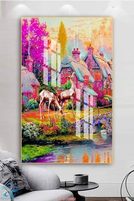 File gốc Tranh trang trí lối vào FT15662 (in lụa) chi tiết cao