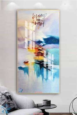 File gốc Tranh trang trí lối vào FT15679 (in lụa) cao cấp