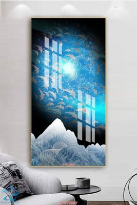 File tranh ảnh gốc Tranh trang trí lối vào FT15697 dùng cho in khổ lớn