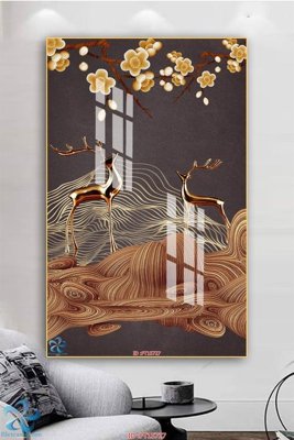 Download file Tranh trang trí lối vào FT15727 (gốc) in mica đèn LED