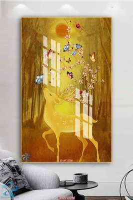 File tranh Tranh trang trí lối vào FT15738 (bản gốc) in canvas