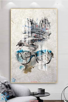 Ảnh gốc Tranh trang trí lối vào FT15798 (độ nét cao) in mica