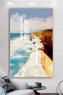 File gốc Tranh trang trí lối vào FT15821 (in lụa) tranh mã đáo