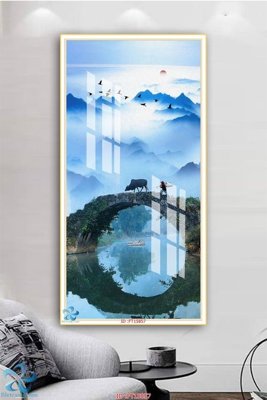 File gốc in ấn Tranh trang trí lối vào FT15857 độ phân giải cao