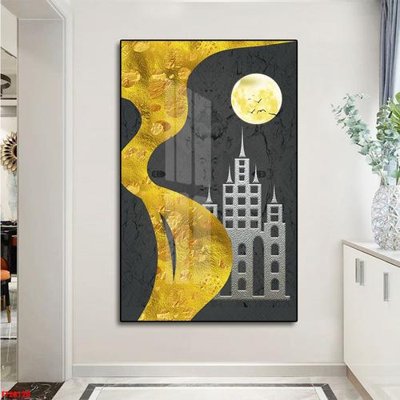 File in trần File tranh đơn lối vào FT20120 (bản gốc 3D) sống động