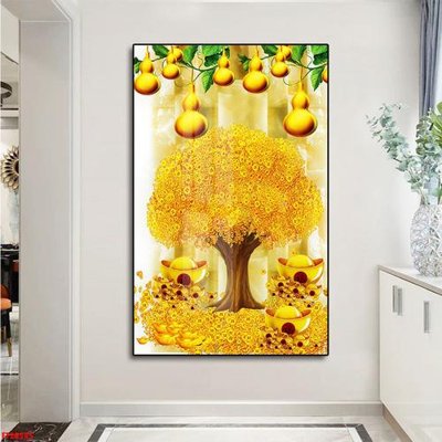 File gốc File tranh đơn lối vào FT20545 (in mica) trang trí