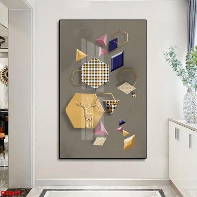 File gốc File tranh đơn lối vào FT20675 (in 3D) nghệ thuật