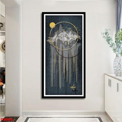 File gốc File tranh đơn lối vào FT20706 (in lụa) tranh mã đáo