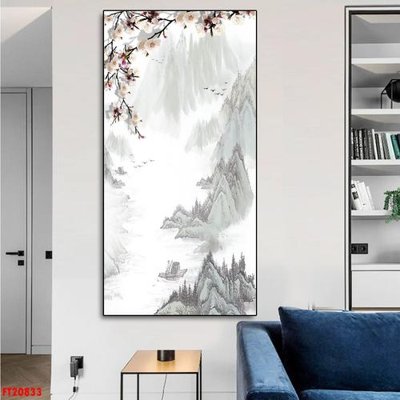 File tranh File tranh đơn lối vào FT20833 (ảnh gốc) in trần 3D