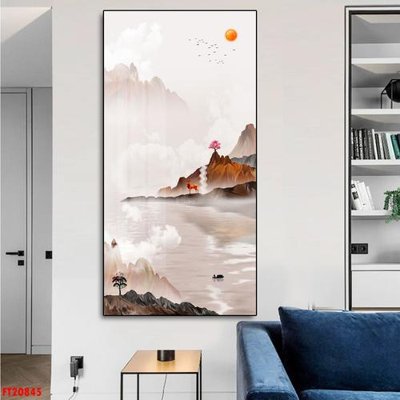 File tranh File tranh đơn lối vào FT20845 (bản gốc) treo quán cafe