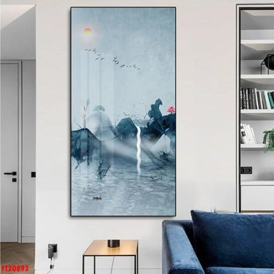 File gốc File tranh đơn lối vào FT20893 (in lụa) trang trí tường