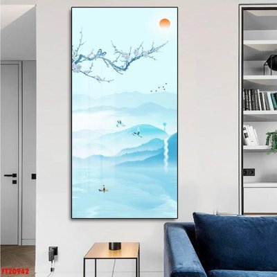 File tranh File tranh đơn lối vào FT20942 (bản gốc) in lụa dán tường